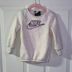 Nike Baby Gray and Pink Sweatsuit